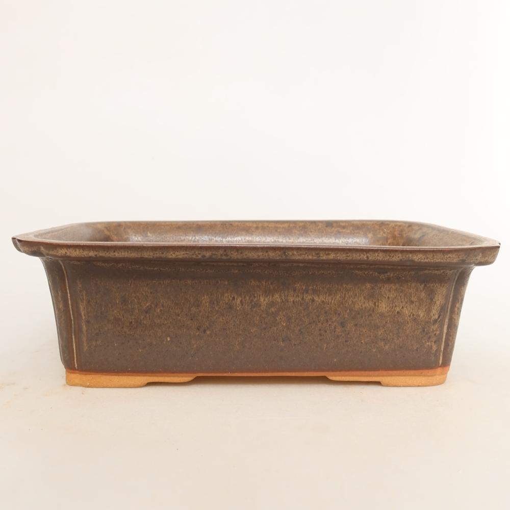 Ceramic Bowl, 20 x 15.5 x 5.5 cm, brown