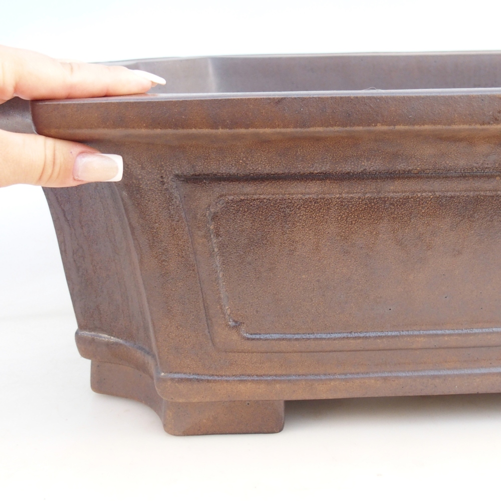 Bowl 60,5 x 48 x 17 cm brown - PERSONAL COLLECTION OR PALLET TRANSPORT ONLY