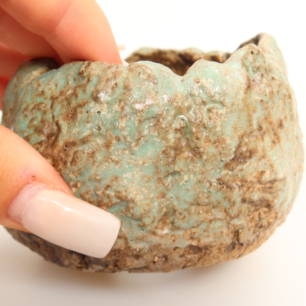 Ceramic Shell, 7 x 7 x 5.5 cm, green