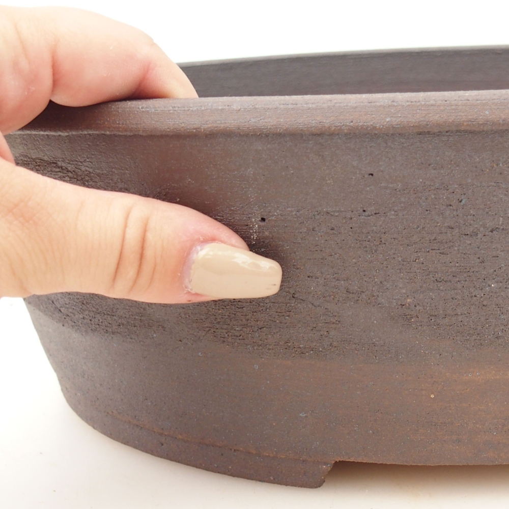 Bonsai bowl 33 x 26 x 9 cm , colour brown