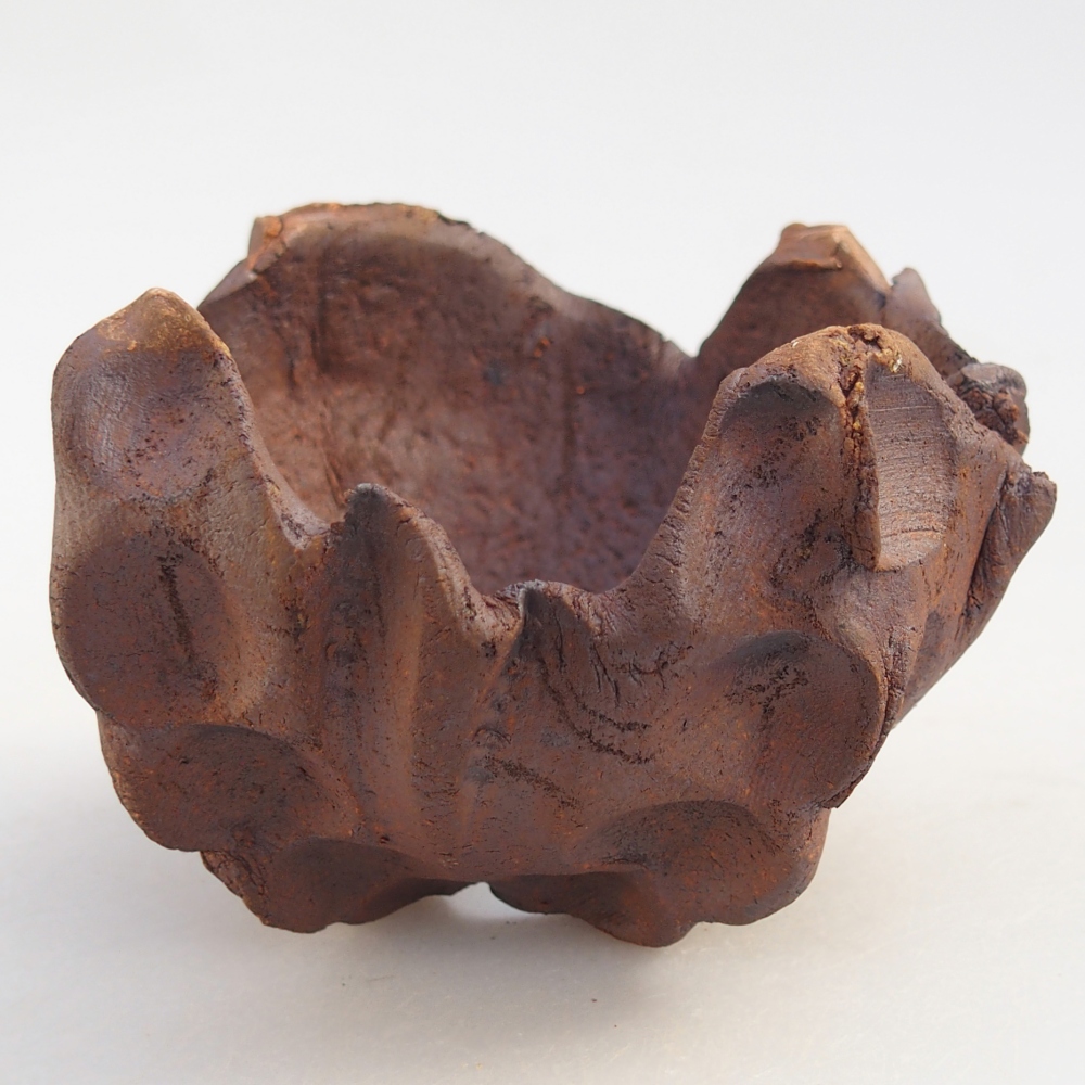 Ceramic Shell 9 x 9 x 6,5 cm , colour brown