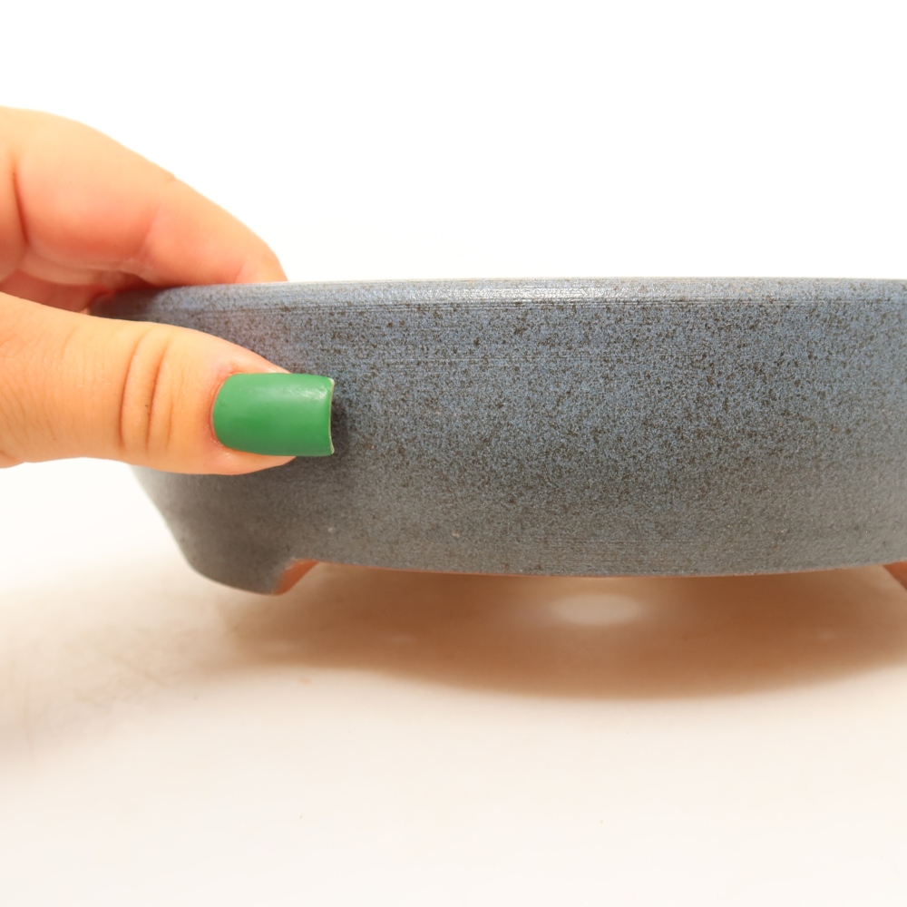 Ceramic Shell  19.5 x 19.5 x 5 cm, blue
