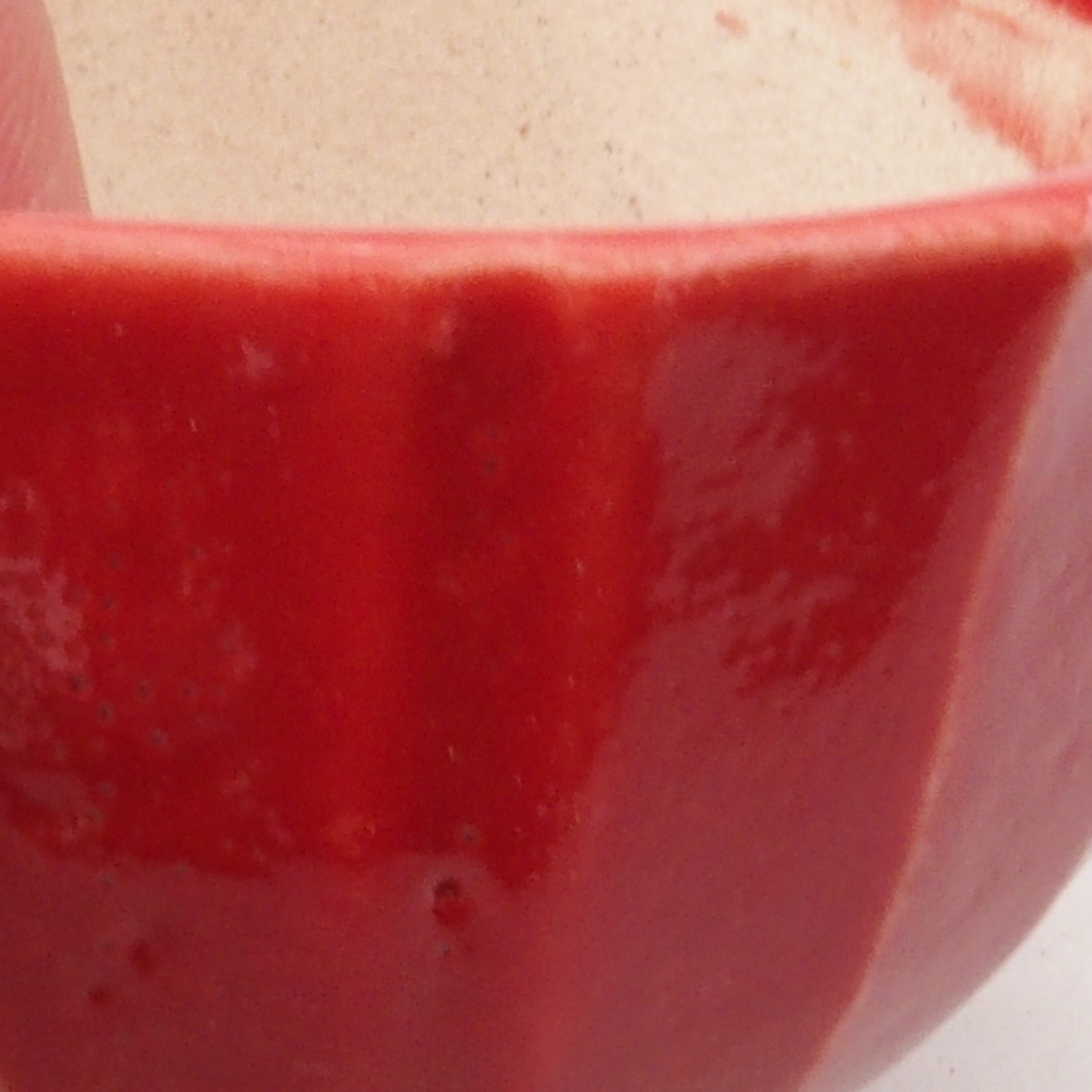 Mini bonsai bowl 5 x 5 x 3 cm, color red