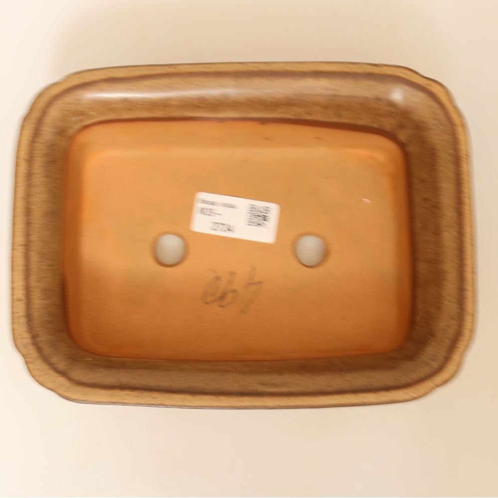 Ceramic Bowl, 20 x 15.5 x 5.5 cm, brown