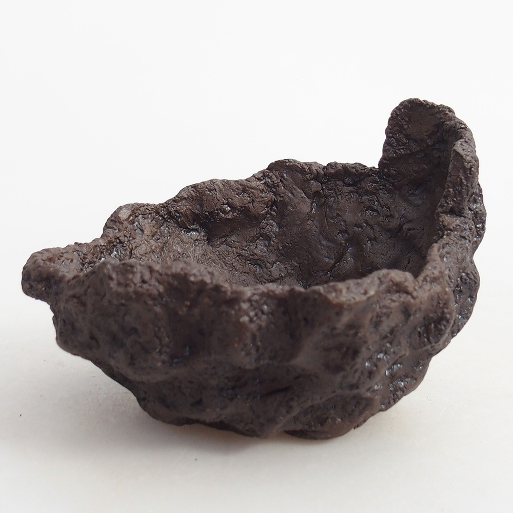 Ceramic Shell 10 x 9 x 7,5 cm , colour brown