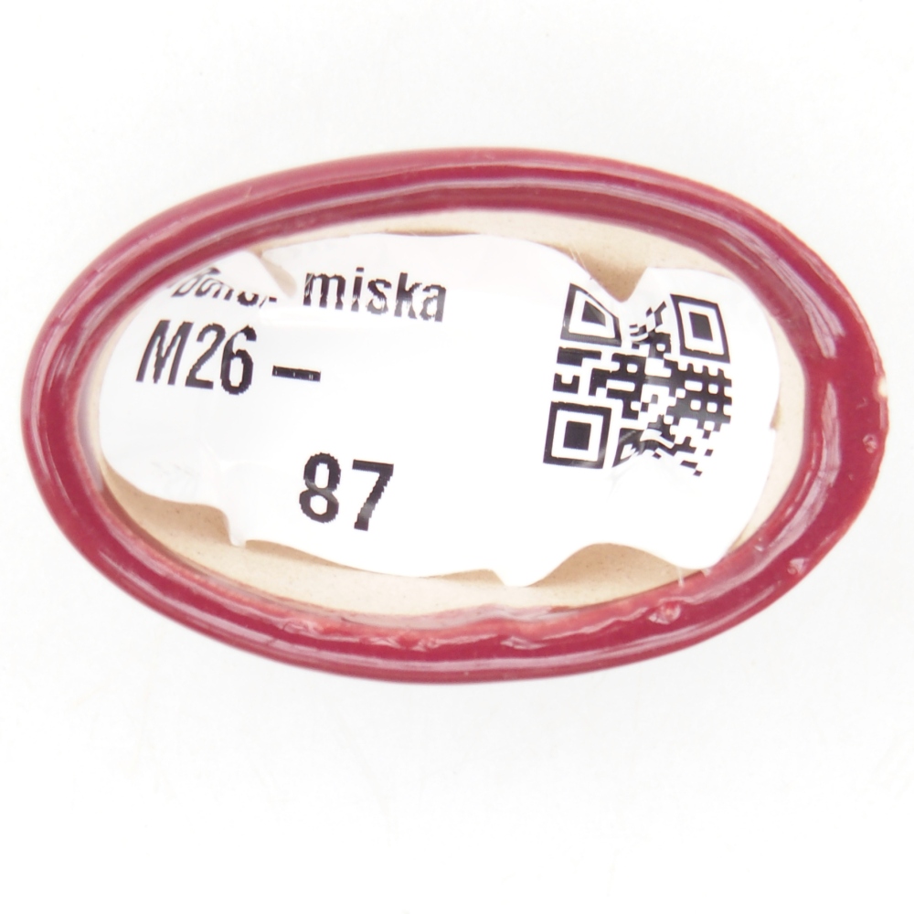 Mini bonsai bowl 4 x 2,5 x 2 cm, burgundy