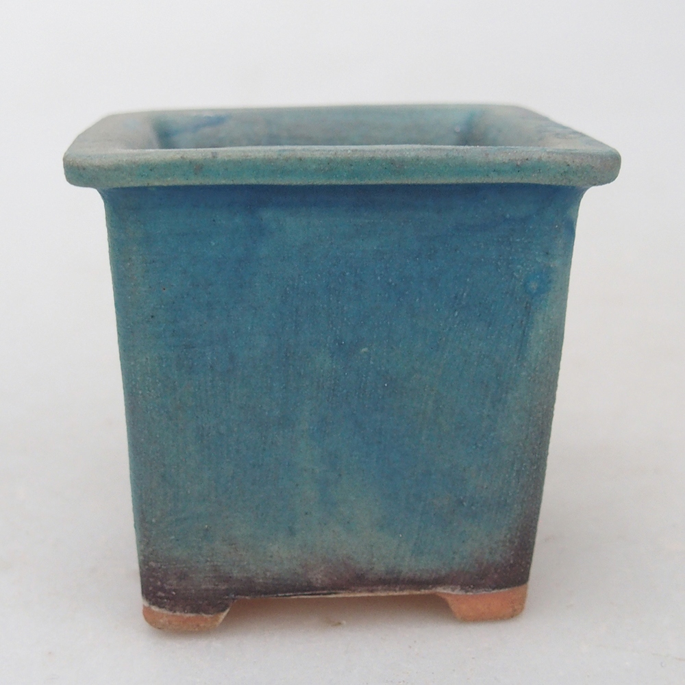 Ceramic bonsai bowl 5,5 x 5,5 x 5,5 cm, colour blue