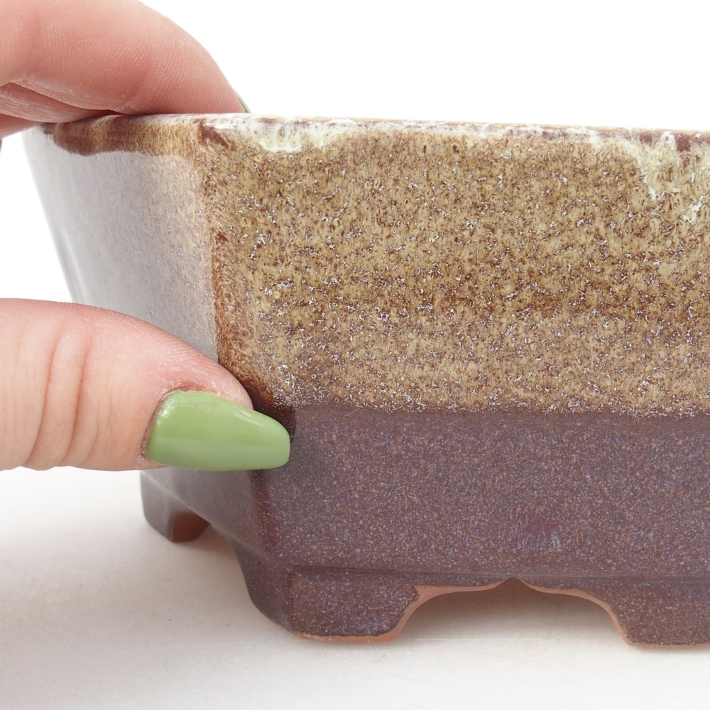 Bowl 15,5 x 14 x 6,5 cm colour burgundy brown