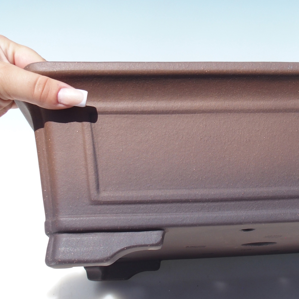 Bowl 41 x 32 x 14 cm brown - PERSONAL COLLECTION OR PALLET TRANSPORT ONLY