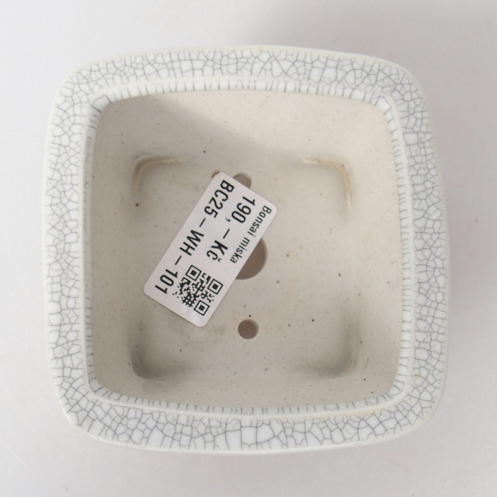 Ceramic bonsai bowl 9,5 x 9,5 x 5 cm, raku colour