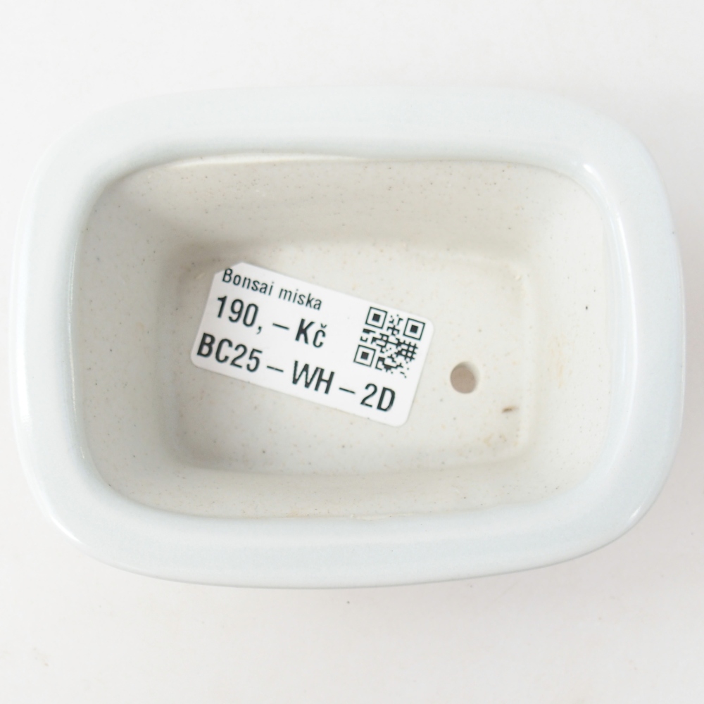 Mini bonsai bowl 10 x 7,5 x 4 cm, colour white