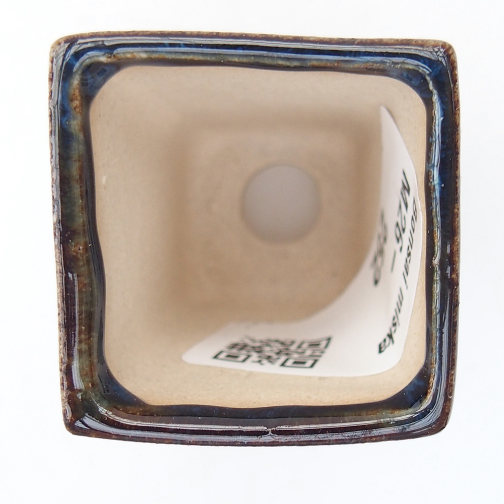 Mini bonsai bowl 3,5 x 3,5 x 5 cm, colour blue