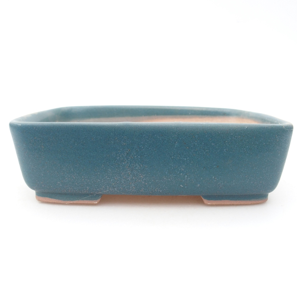 Ceramic bonsai bowl 15 x 12 x 4,5 cm, colour blue