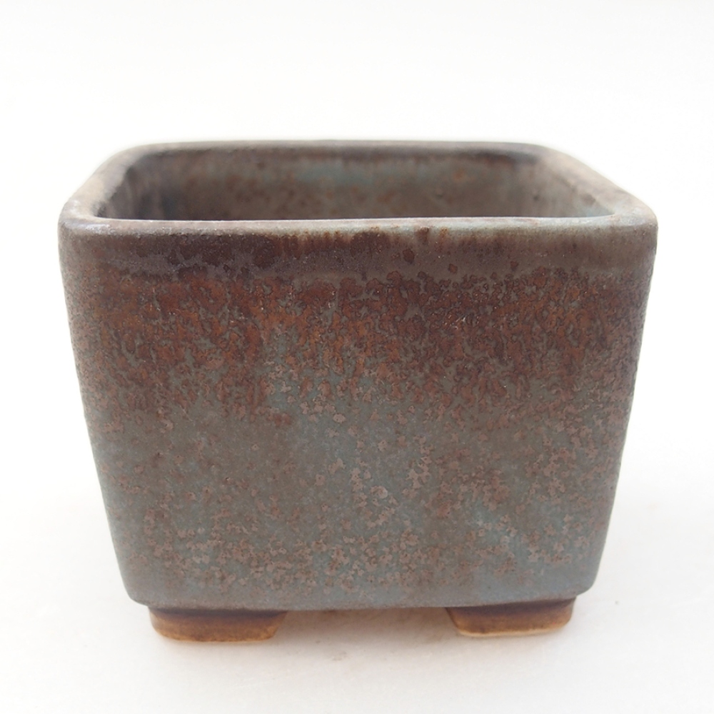 Ceramic bonsai bowl 6 x 6 x 4,5 cm, color blue