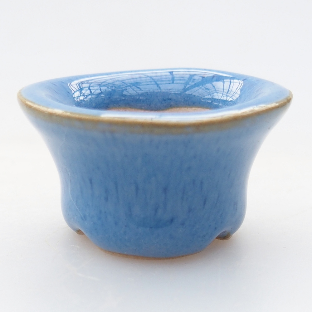 Mini bonsai bowl 3,5 x 3,5 x 2 cm, colour blue