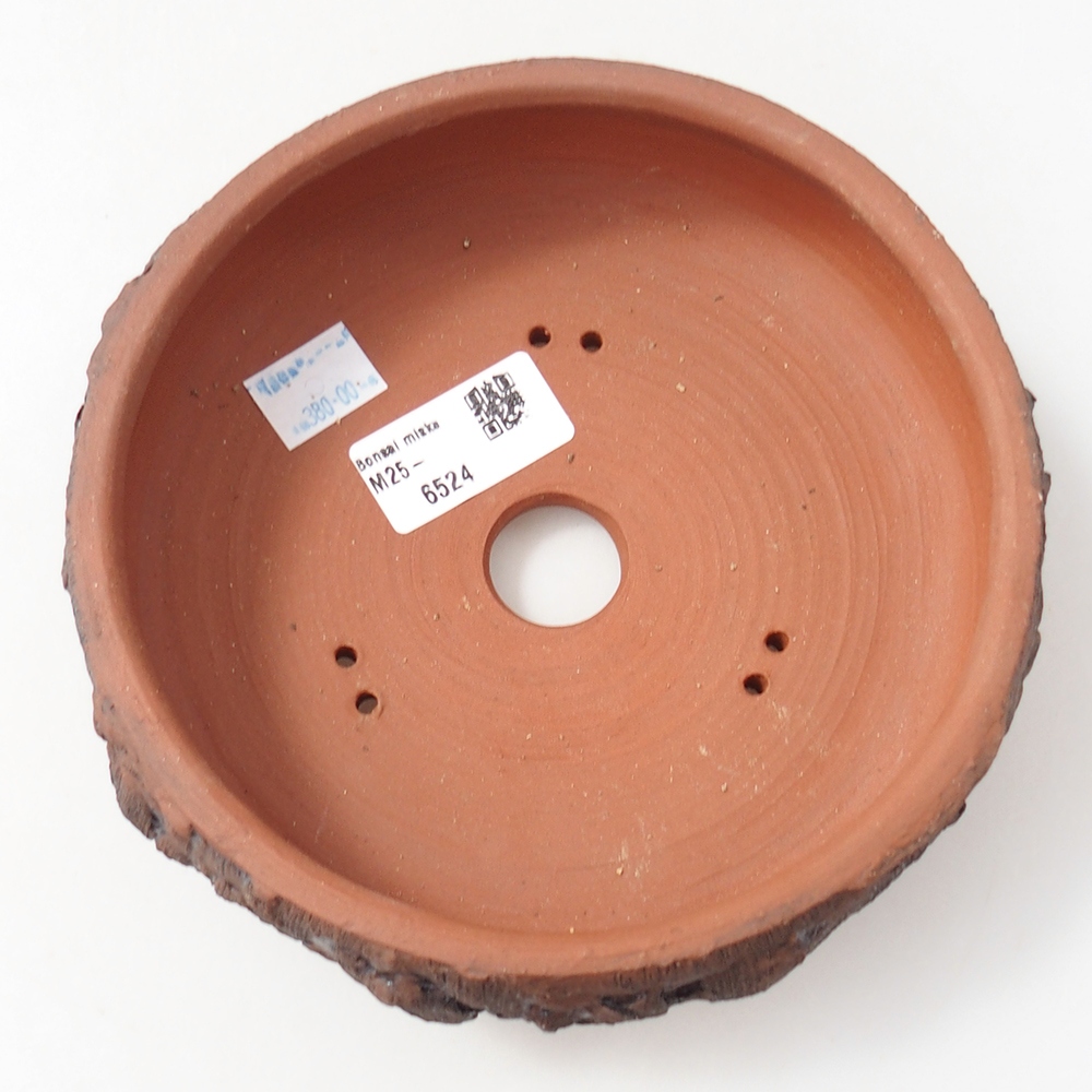 Ceramic bonsai bowl 16,5 x 16,5 x 5,5 cm, brown
