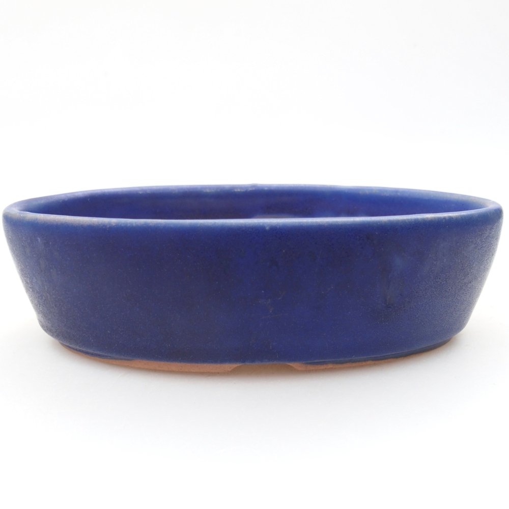 Ceramic bonsai bowl 15 x 9,5 x 4 cm, colour blue
