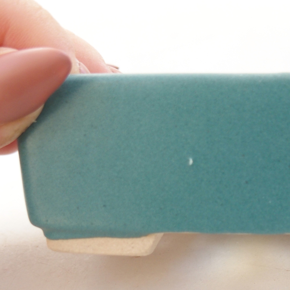 Ceramic bonsai bowl 8,5 x 7 x 3,5 cm, colour blue