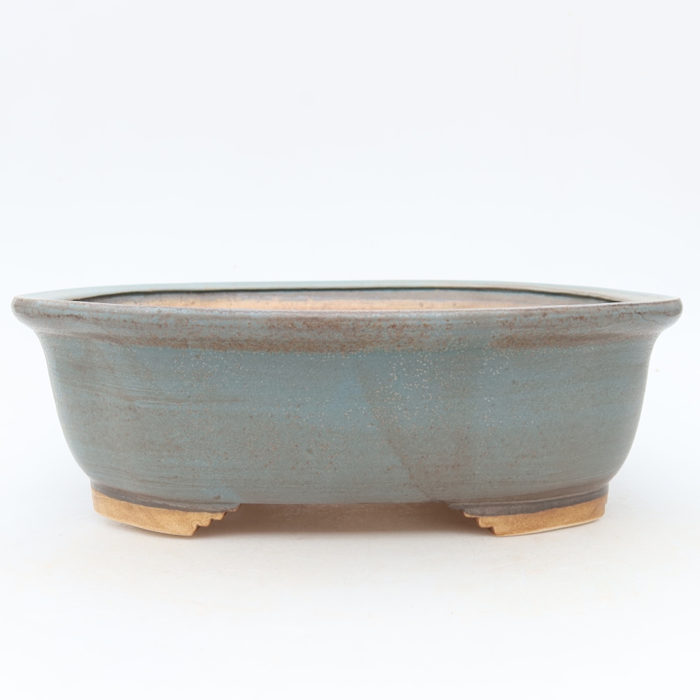 Ceramic Bonsai Pot, 25 x 21 x 8 cm, Blue