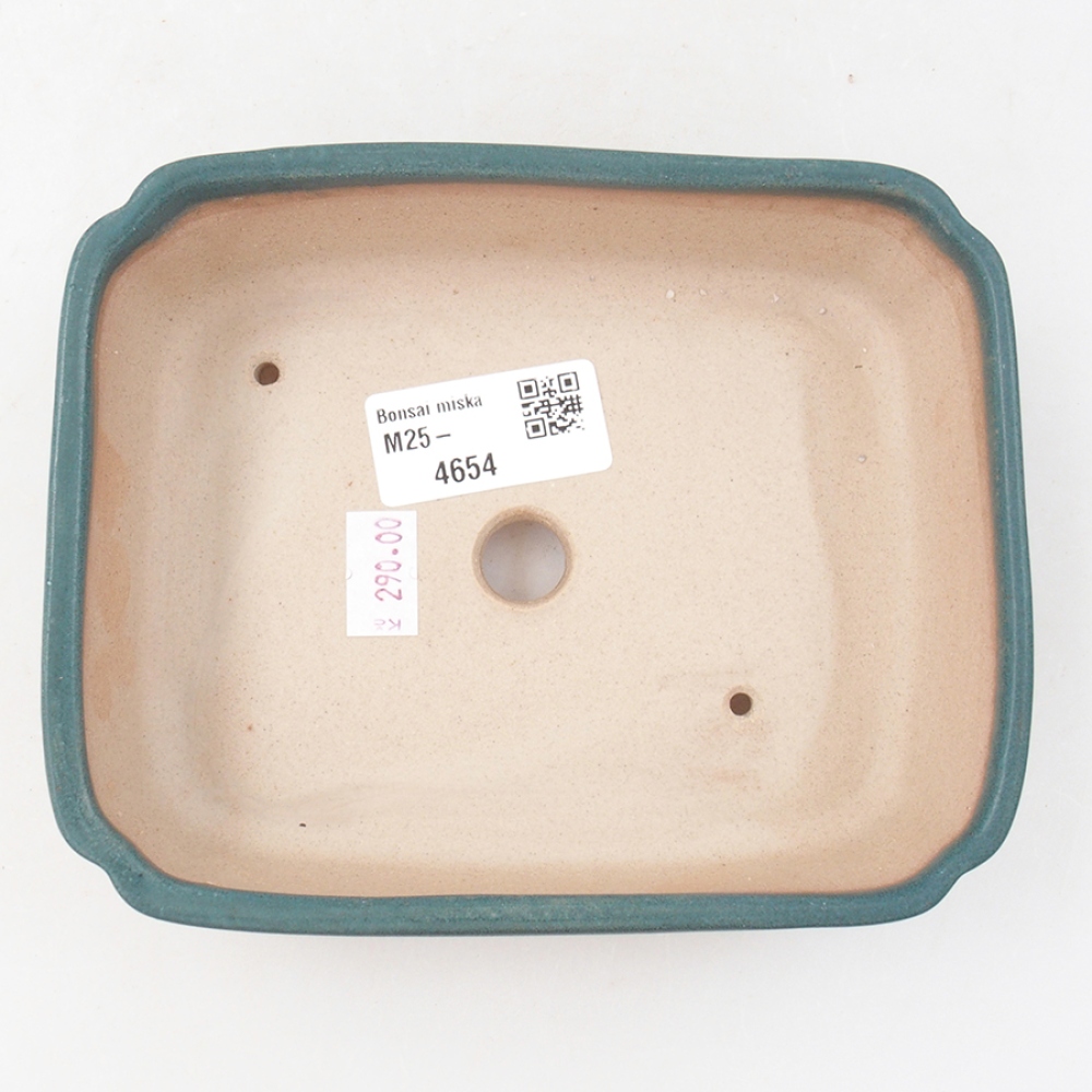 Ceramic bonsai bowl 15 x 12 x 4 cm, color blue