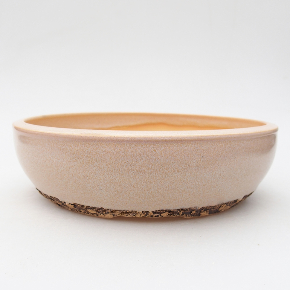 Ceramic bonsai bowl 22 x 22 x 6 cm, color pink