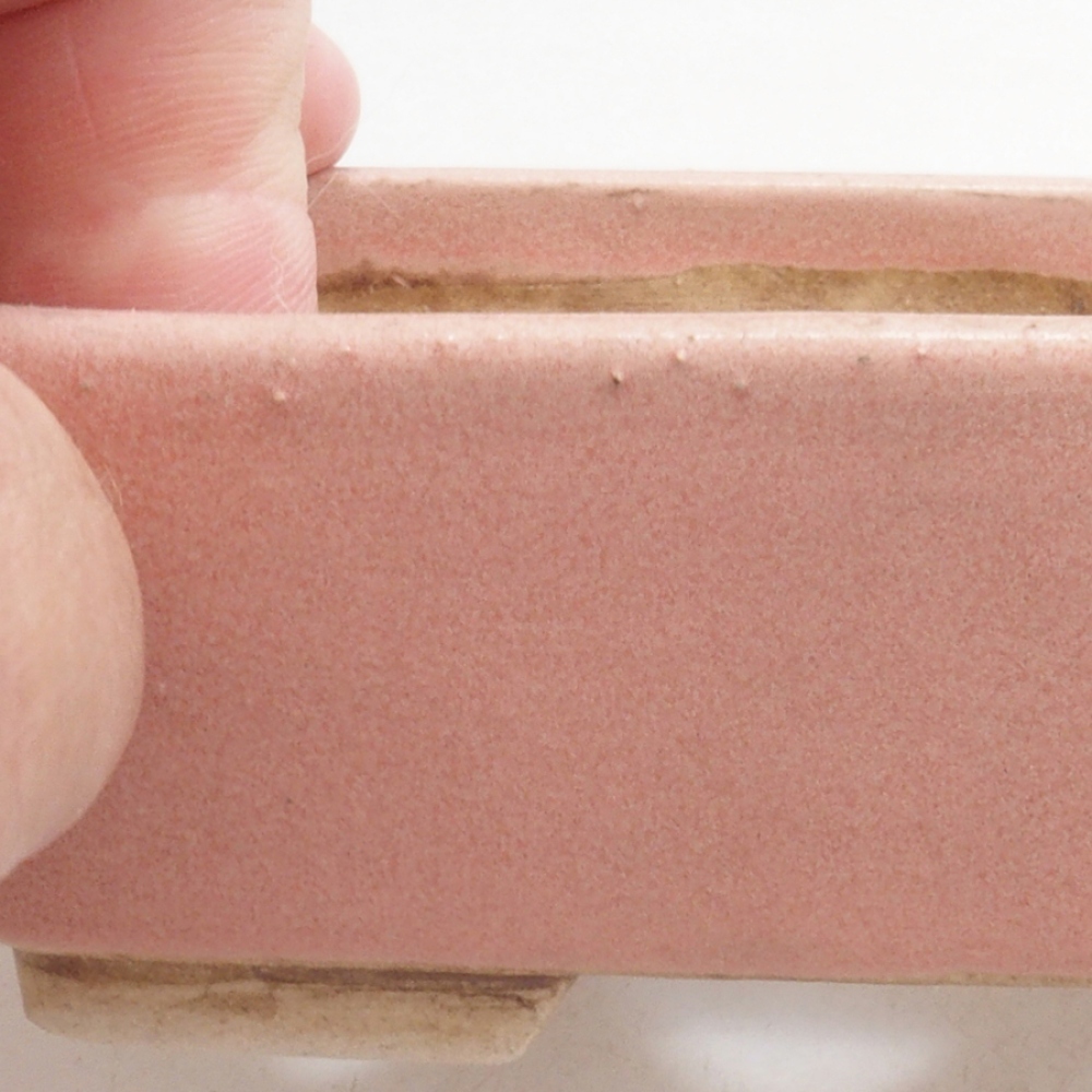 Ceramic bonsai bowl 9,5 x 8 x 3,5 cm, color pink