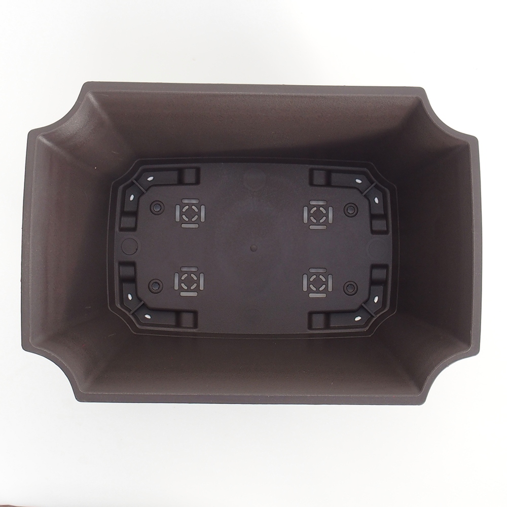 Plastic bowl MP-21 - 33 x 23 x 13 cm brown