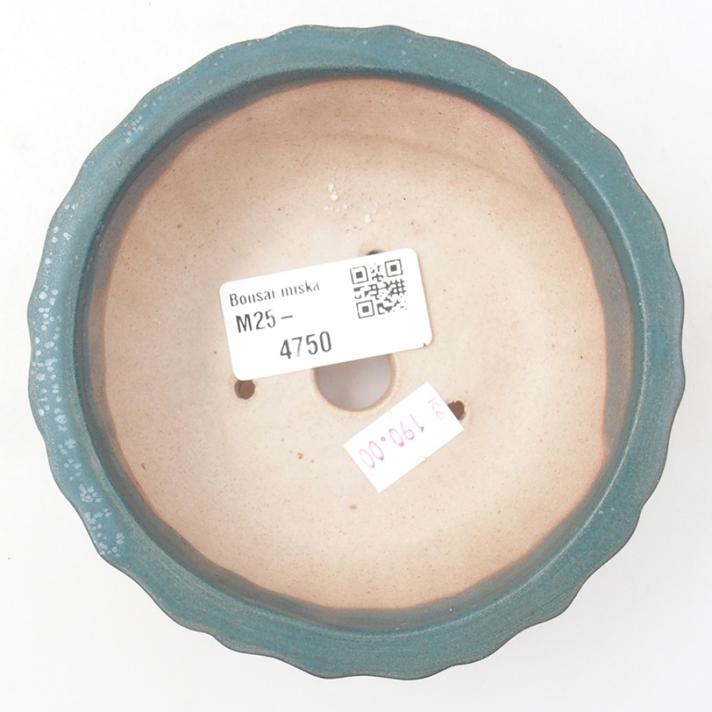 Ceramic bonsai bowl 11 x 11 x 5 cm, color blue
