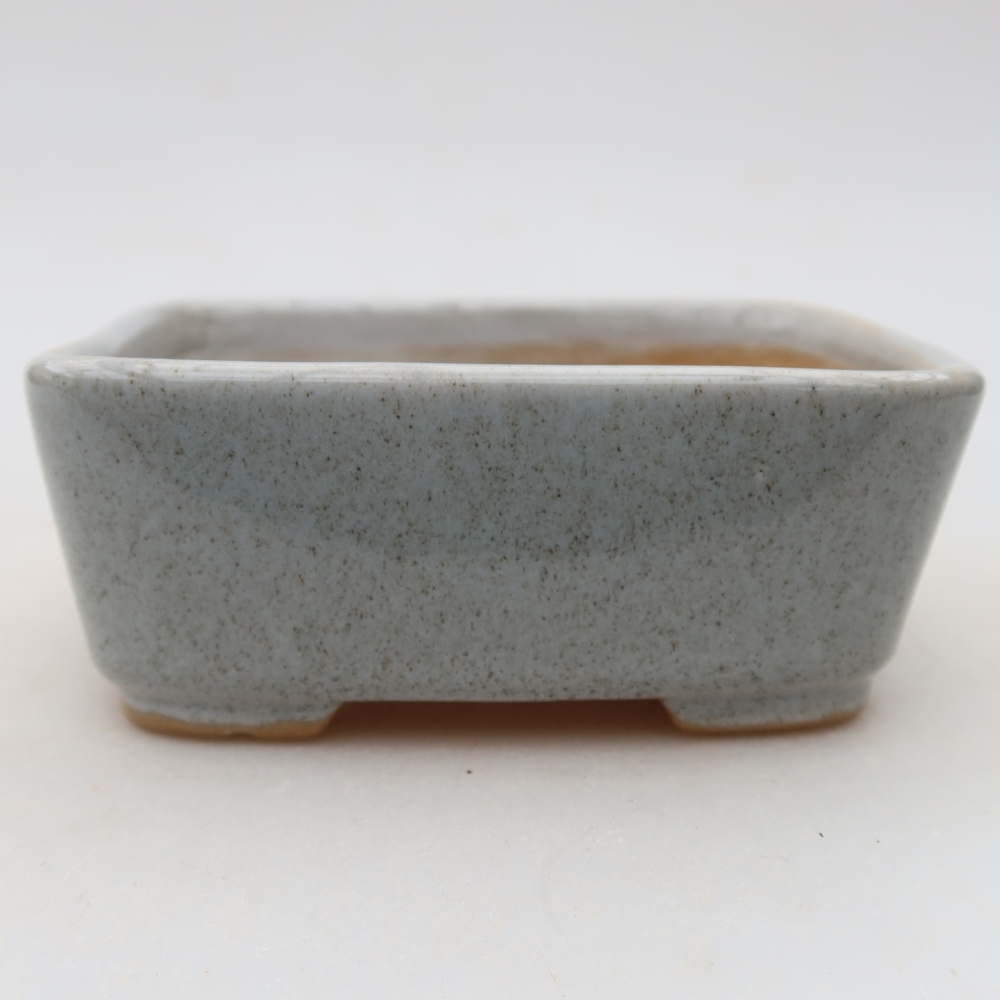 Ceramic bonsai bowl 10,5 x 8,5 x 4 cm, grey