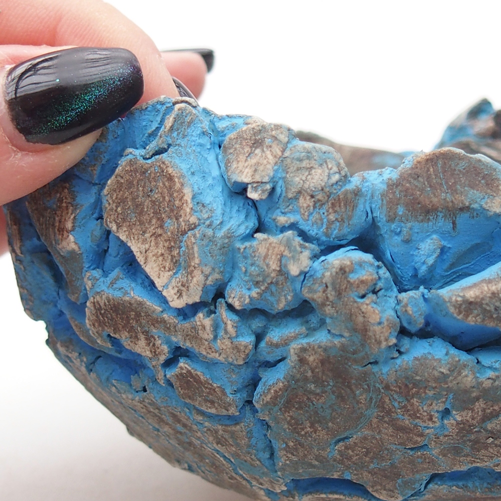 Ceramic Shell 11 x 11 x 7 cm , colour blue