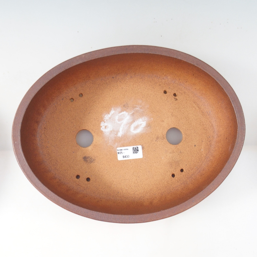 Bonsai bowl 34 x 26 x 8 cm , colour brown