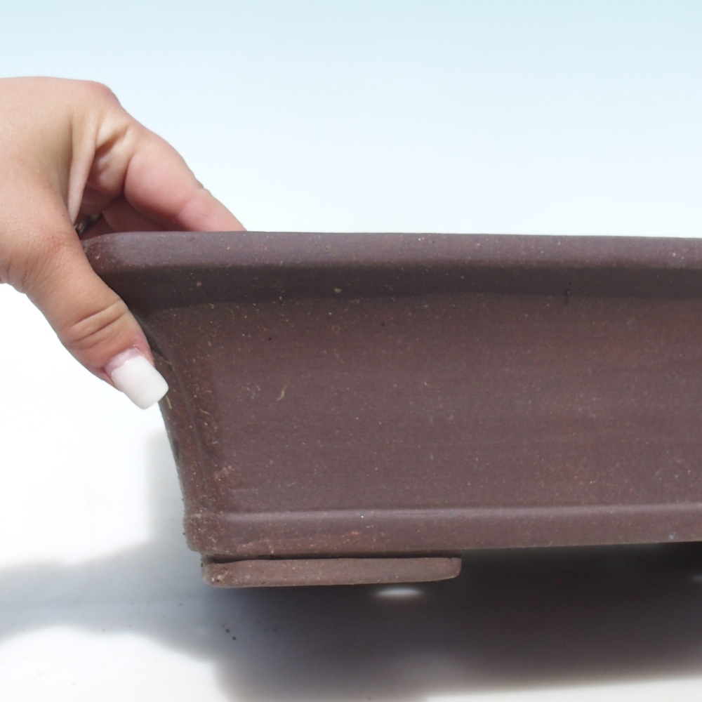 Bonsai bowl 42 x 33 x 10 cm - brown