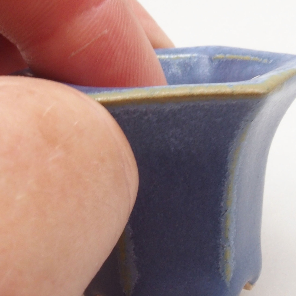 Mini bonsai bowl 4 x 3,5 x 3 cm, color blue