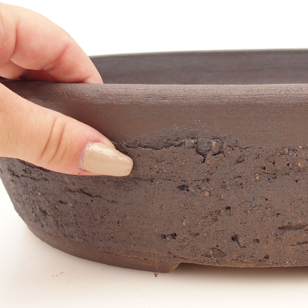 Bonsai bowl 32,5 x 25,5 x 8,5 cm , colour brown
