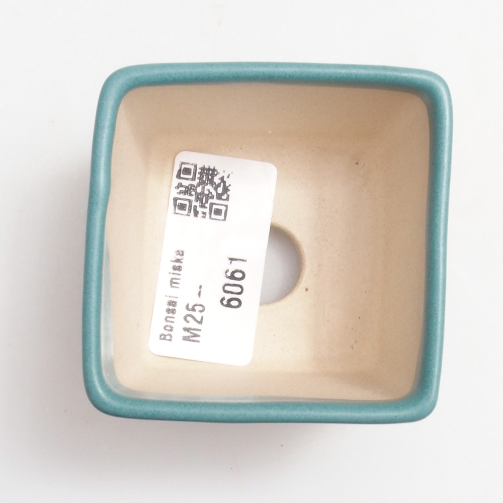 Ceramic bonsai bowl 6 x 6 x 4,5 cm, color blue