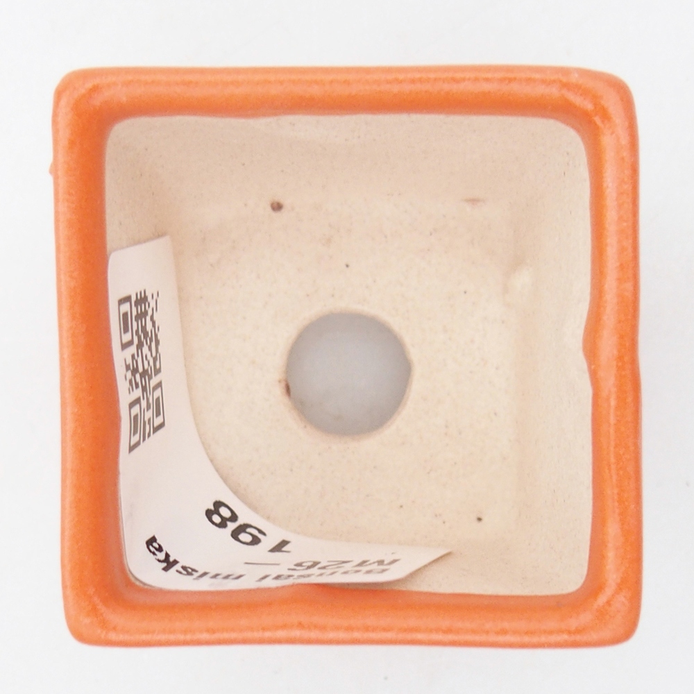 Mini bonsai bowl 3,5 x 3,5 x 3 cm, orange