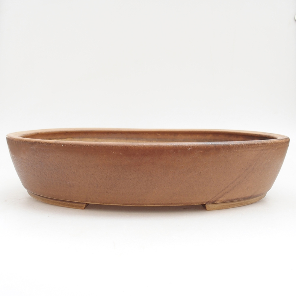Ceramic bonsai bowl 32 x 28 x 6,5 cm, color pink