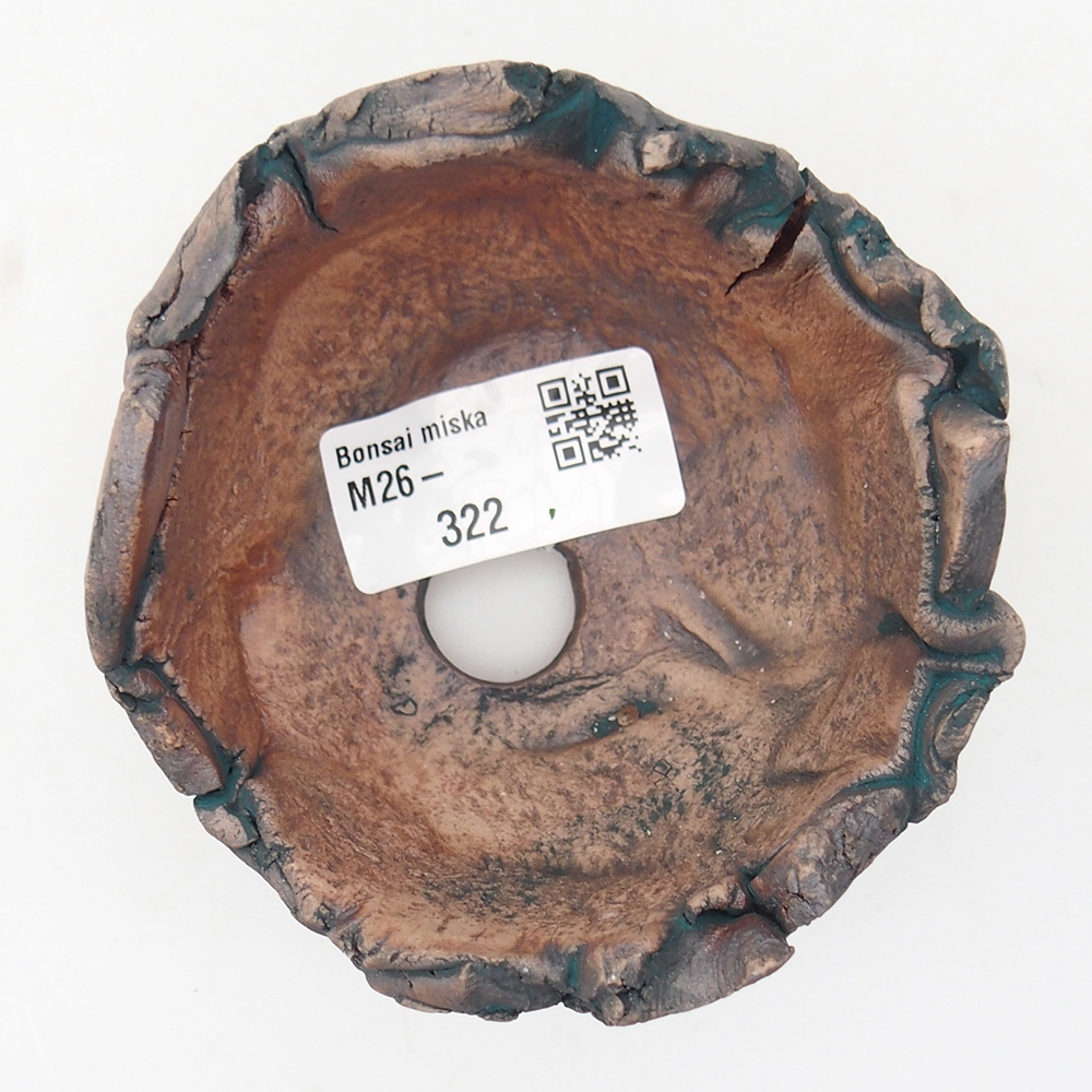 Ceramic Shell 9 x 8,5 x 6 cm , colour green