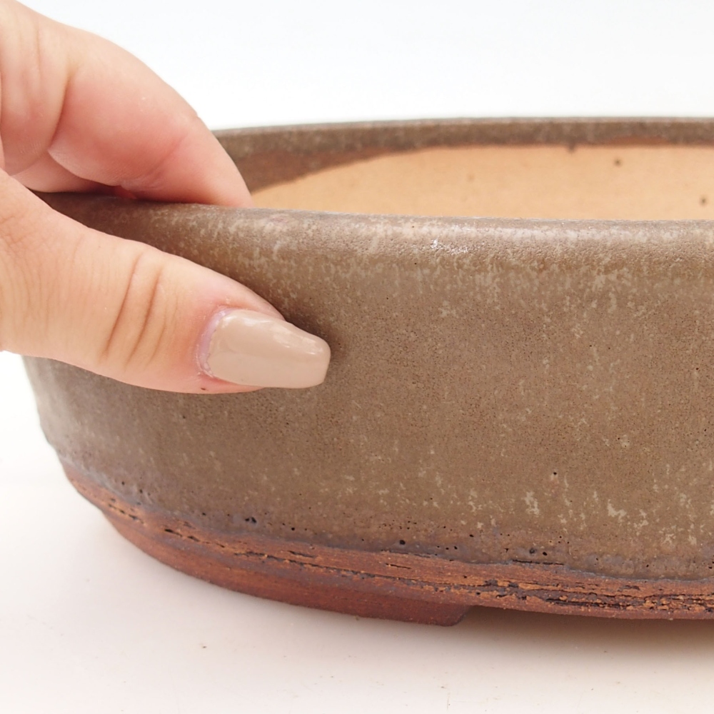 Bonsai bowl 28,5 x 22 x 7 cm , colour brown