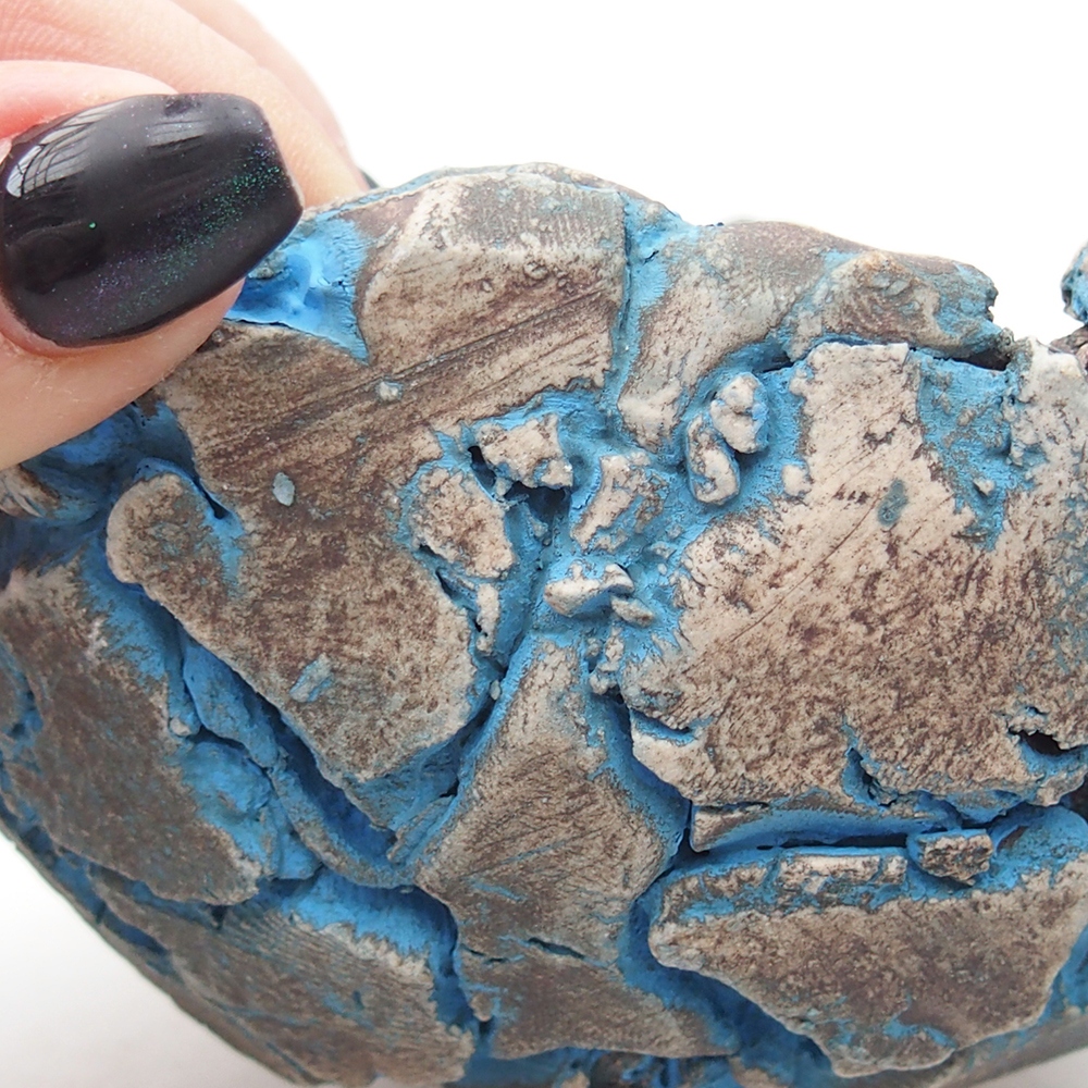 Ceramic Shell 11 x 11 x 7,5 cm , colour blue