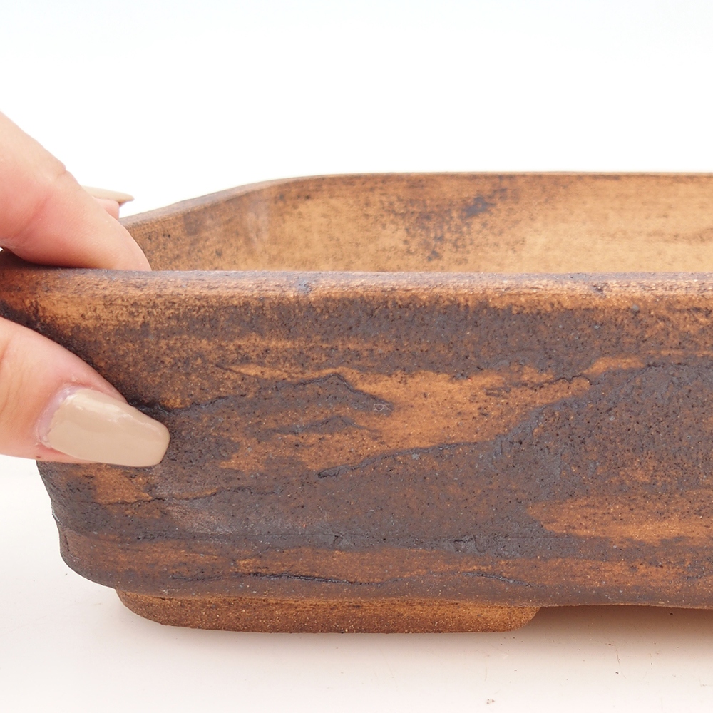Bonsai bowl 29 x 24 x 7 cm , colour brown