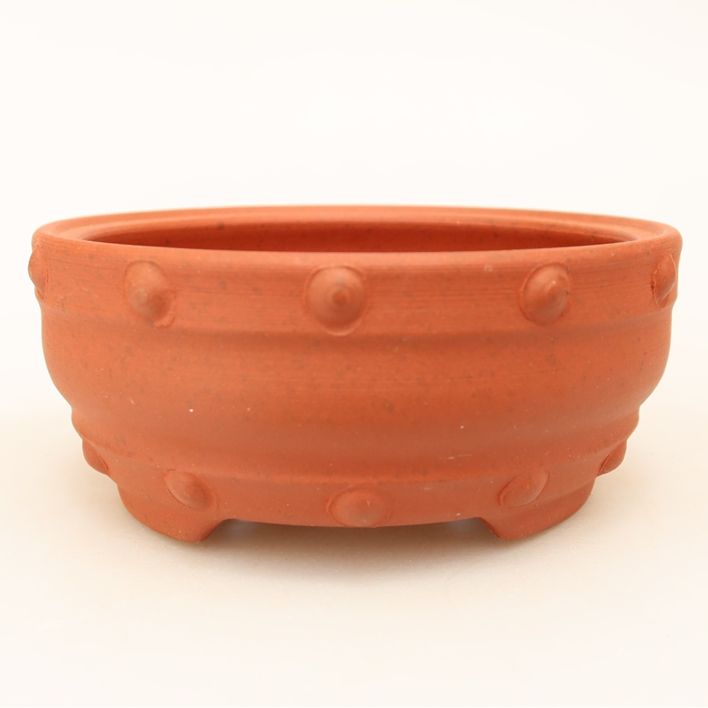 Ceramic Bowl, 12 x 12 x 5 cm, brick red