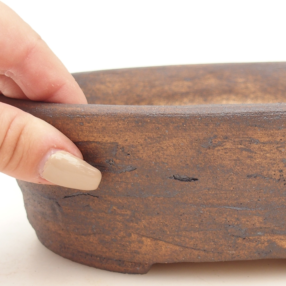 Bonsai bowl 20 x 16 x 6 cm , colour brown