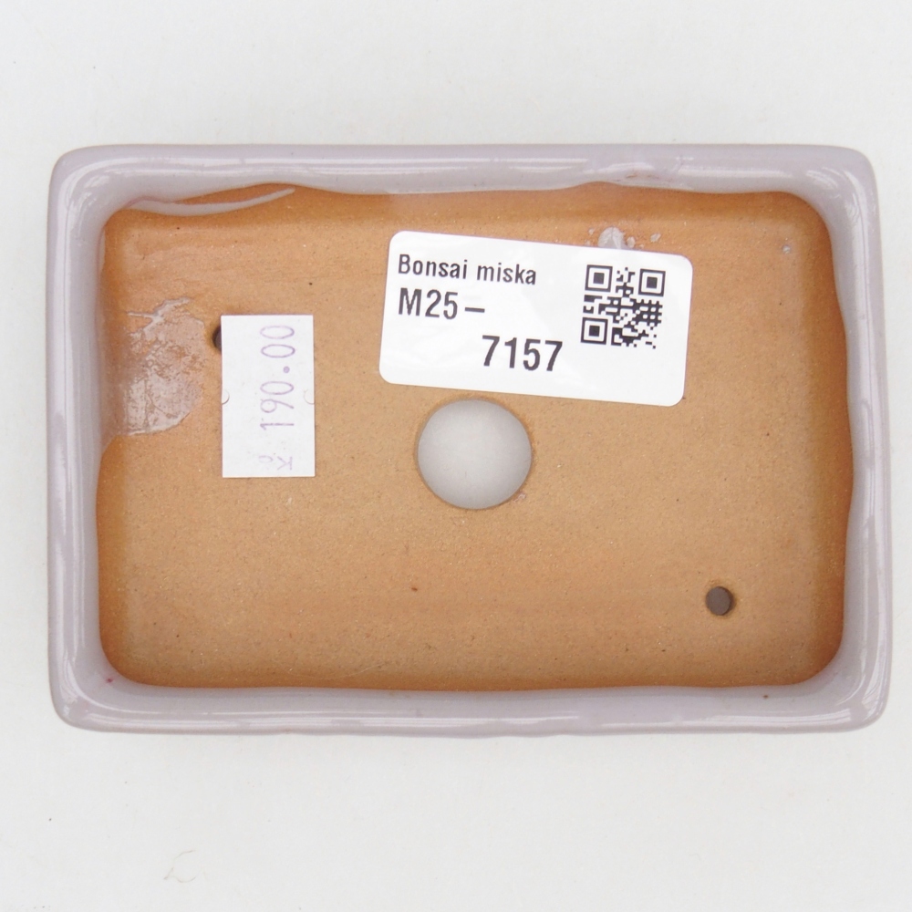 Ceramic bonsai bowl 10,5 x 7 x 2 cm, pink