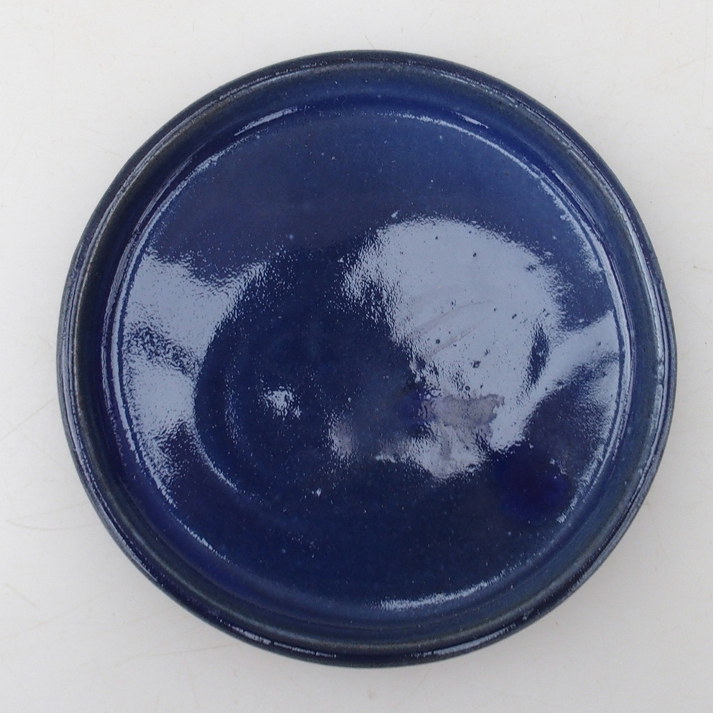 Bonsai bowl round D6-S - 10 x 10 x 1 cm - blue