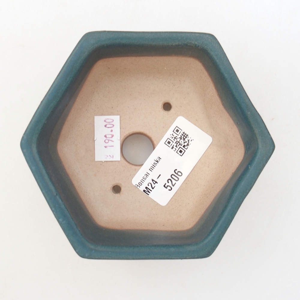 Ceramic bonsai bowl 10 x 9 x 5 cm, color blue