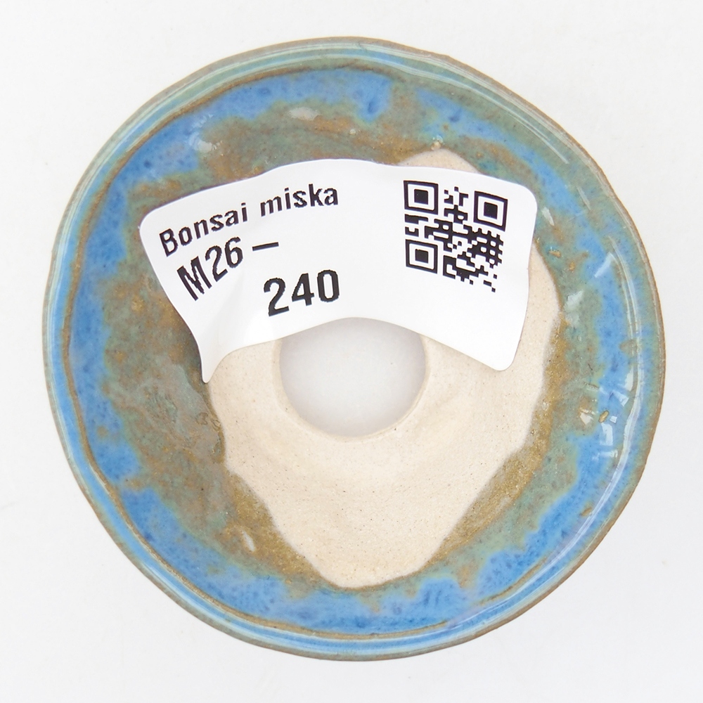 Mini bonsai bowl 5,5 x 5,5 x 2,5 cm, colour blue