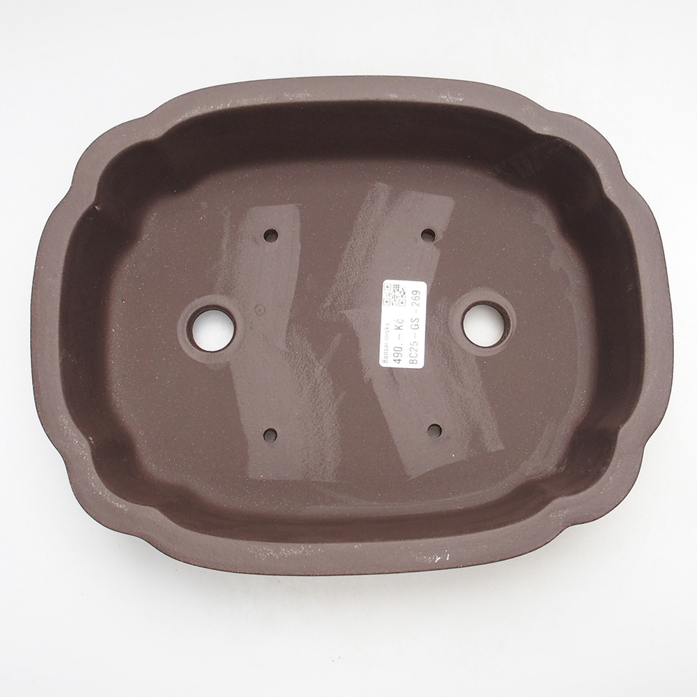 Bowl 26 x 21 x 6,5 cm brown