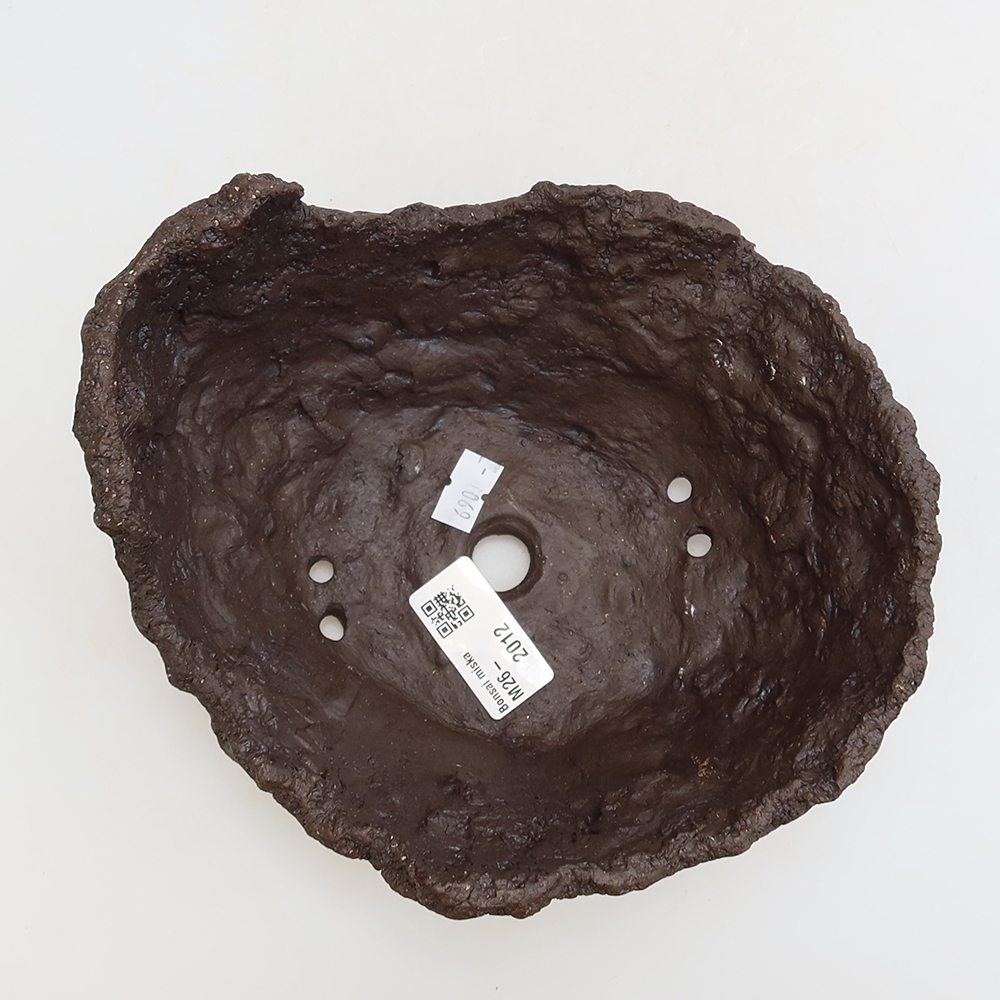 Ceramic Shell, 18 x 16 x 13 cm, brown