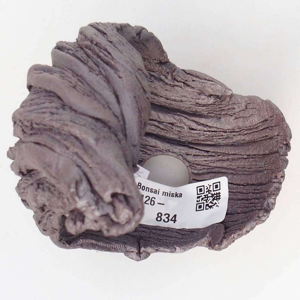 Ceramic Shell 9,5 x 8 x 11,5 cm , metallic colour